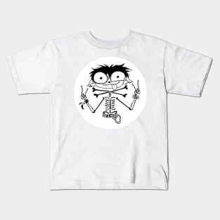 Skele Cat Punx Kids T-Shirt
